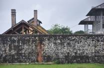Ruínas da antiga prisão em St. Laurent, na Guiana Francesa